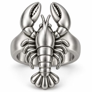 Silver-Plated Lobster Statement Ring Wholesale | Lumabara