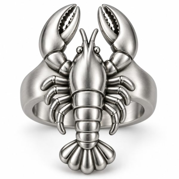 Silver-Plated Lobster Statement Ring Wholesale | Lumabara