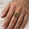 Stainless Steel Seahorse Signet Ring
