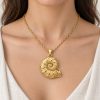 Gold-Plated Nautilus Shell Pendant Wholesale