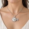 Silver-Plated Pufferfish Pendant Wholesale