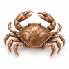 8 crab Brooch-brass Silver-Plated Crab Brooch