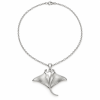 9 manta ray necklace-stainless steel Stainless Steel Manta Ray Necklace