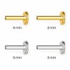 Gold-Tone Hammerhead Shark Flat Back Stud Earrings